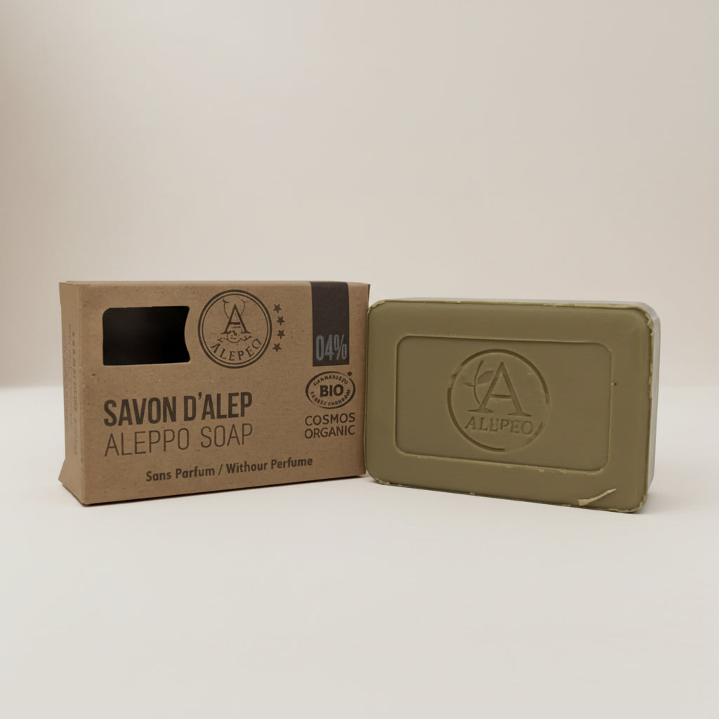 Savon d'Alep sans parfum Certifié COSMOS 100g,,