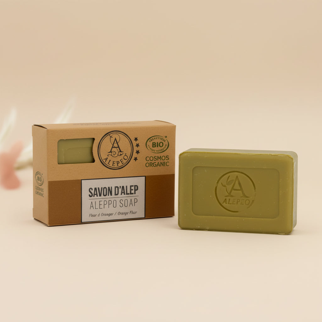Savon d'Alep fleurs d'oranger 100g Cosmos Organic,,
