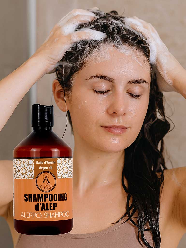 Shampoing d'Alep à l'huile d'Argan