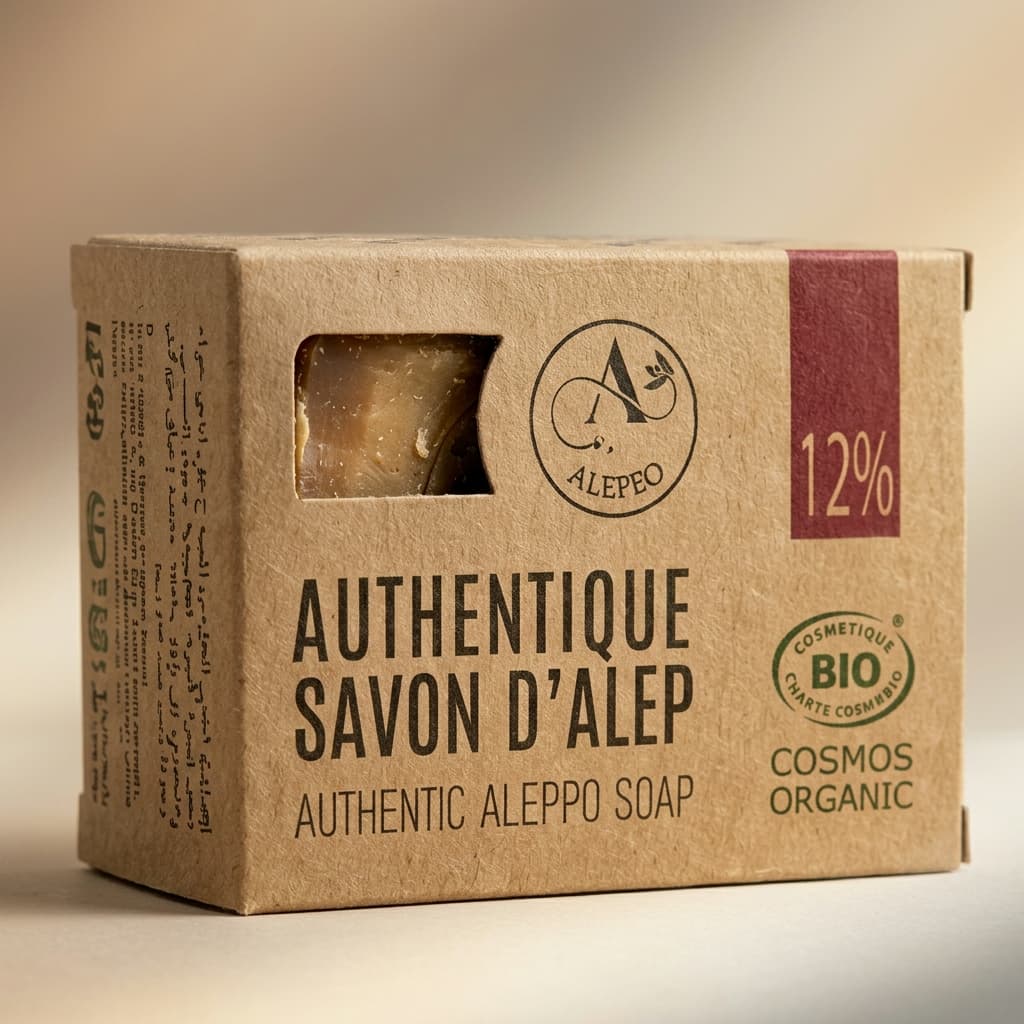 L’Équilibre  (Savon Alepeo 12% BIO - Hydratant & Apaisant)