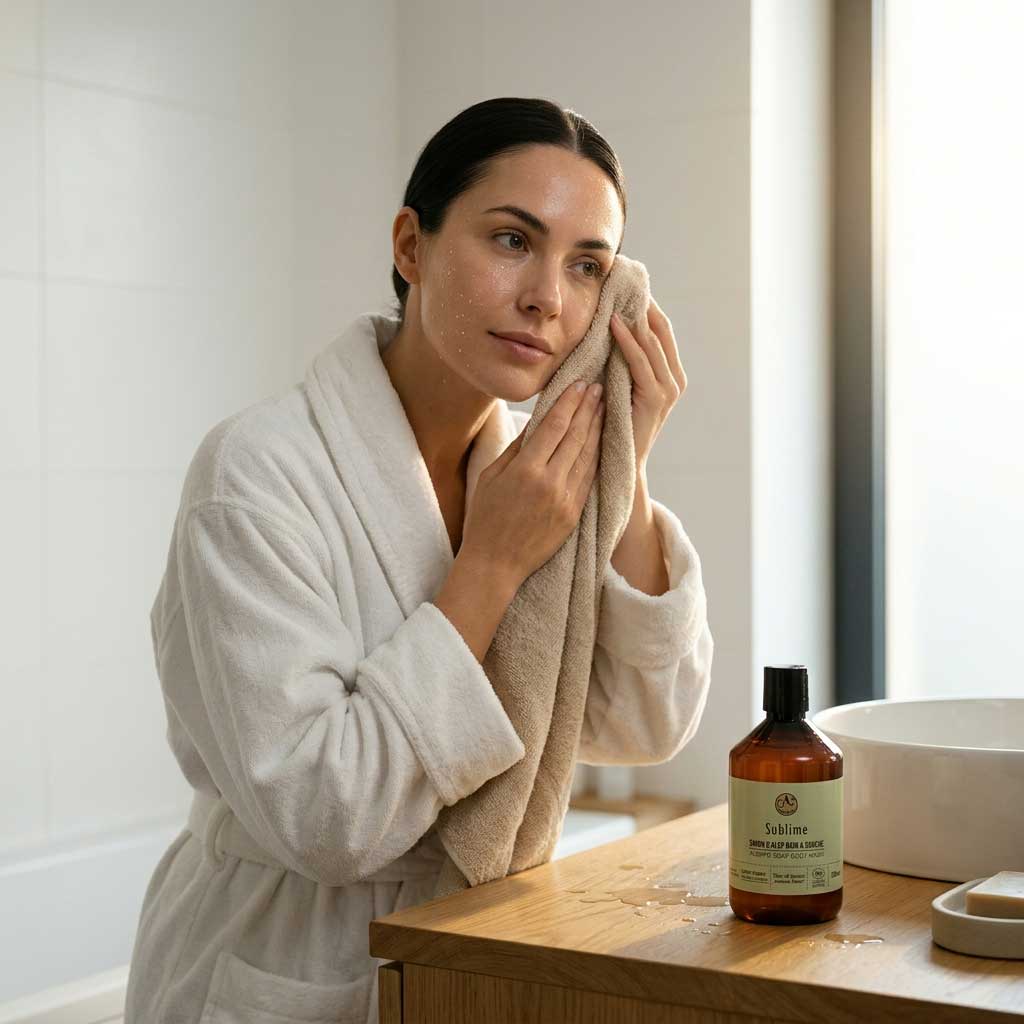 Savon d'Alep bain & douche Fleur de Jasmin