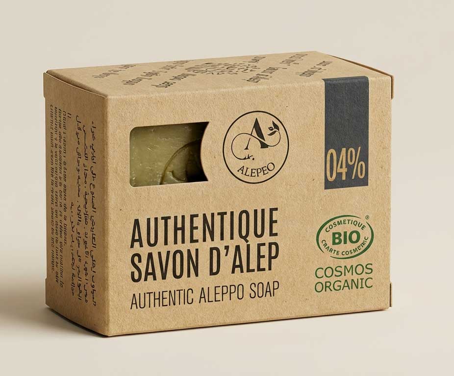Le Doux (Savon Alepeo 4% BIO pour une Utilisation Quotidienne)